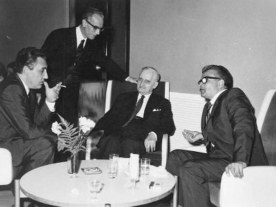 Da sinistra: Pasquale Stiso, l'on. Salvatore Mariconda, il min. Fausto Gallo ed il prof. Federico Biondi